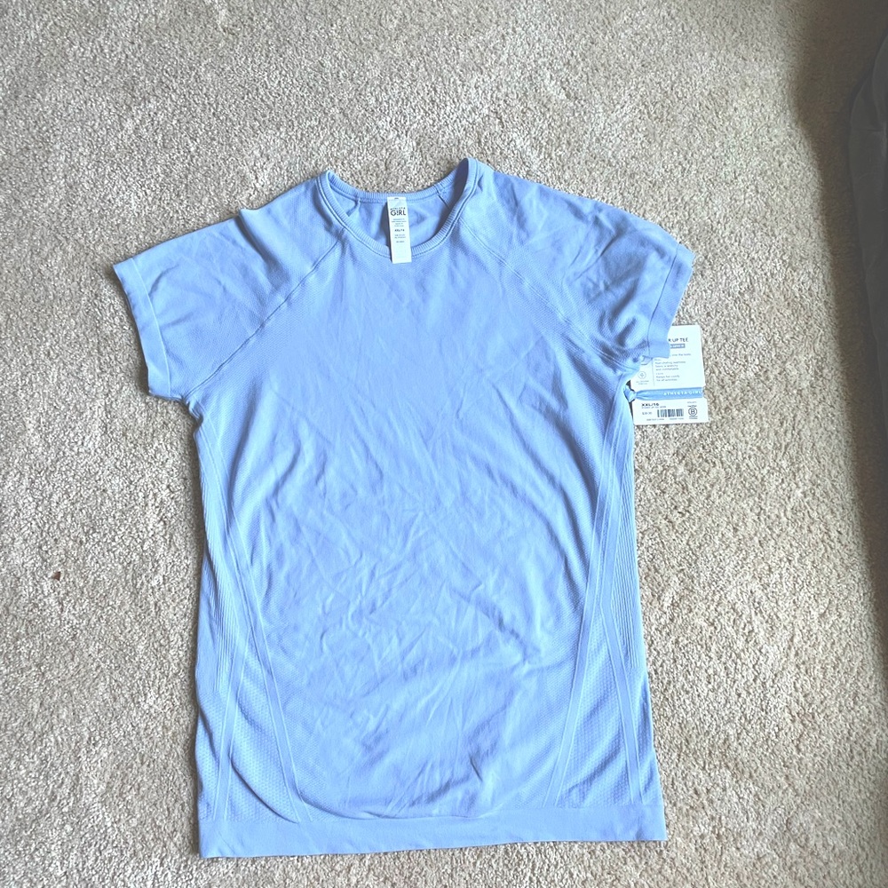 New with tag. Athleta girls power up tee.
